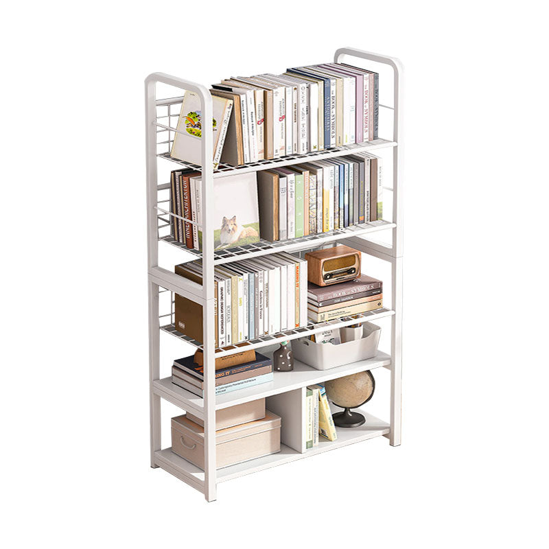Metal Bookcase Matter Finish Contemporary Etagere Shelf Bookcase