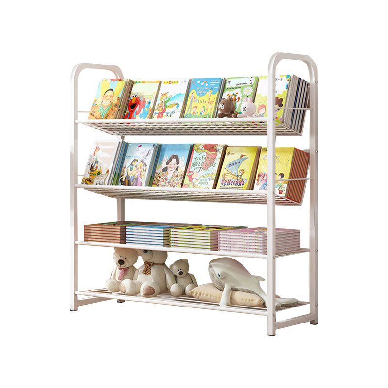 Metal Bookcase Matter Finish Contemporary Etagere Shelf Bookcase
