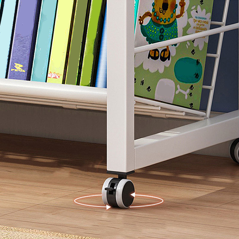 Metal Bookcase Matter Finish Contemporary Etagere Shelf Bookcase