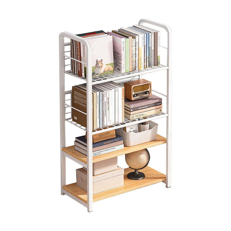 Metal Bookcase Matter Finish Contemporary Etagere Shelf Bookcase