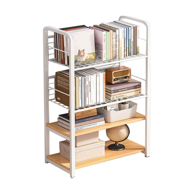 Metal Bookcase Matter Finish Contemporary Etagere Shelf Bookcase