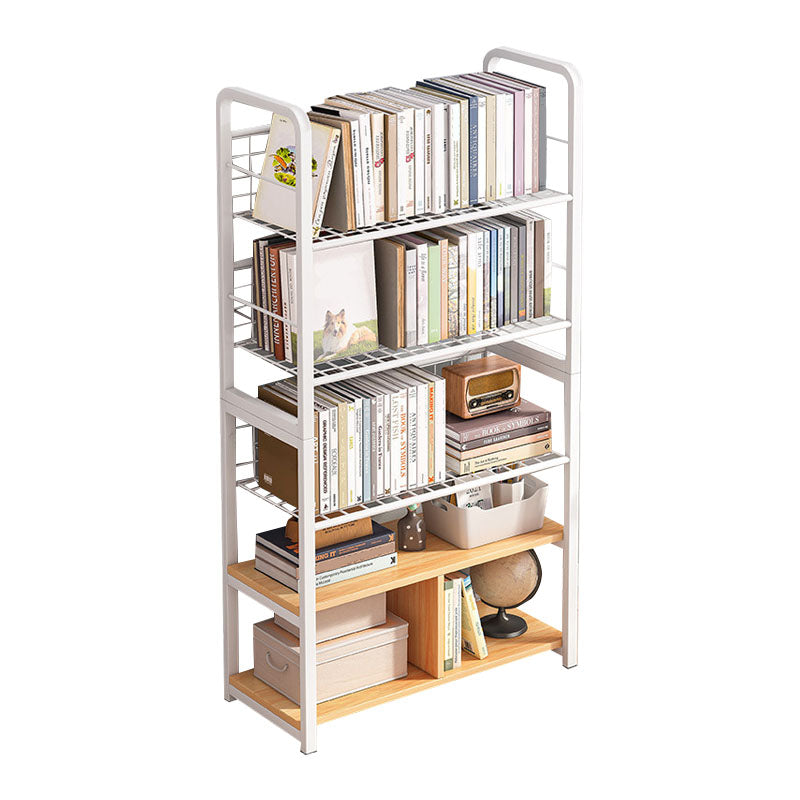 Metal Bookcase Matter Finish Contemporary Etagere Shelf Bookcase