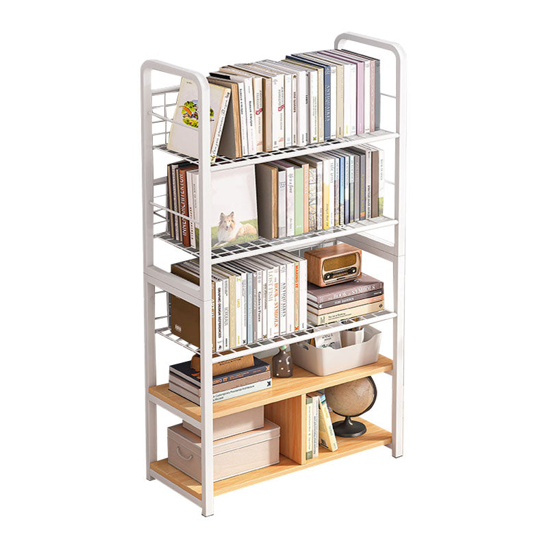 Metal Bookcase Matter Finish Contemporary Etagere Shelf Bookcase