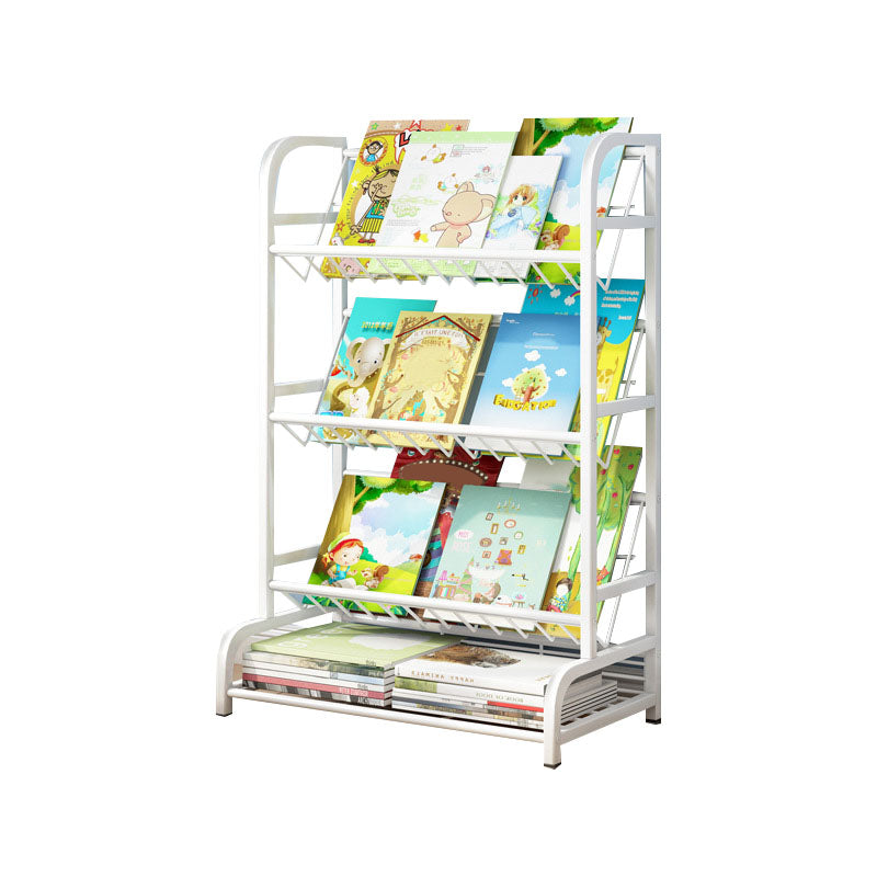 Metal Bookcase Matter Finish Contemporary Etagere Shelf Bookcase