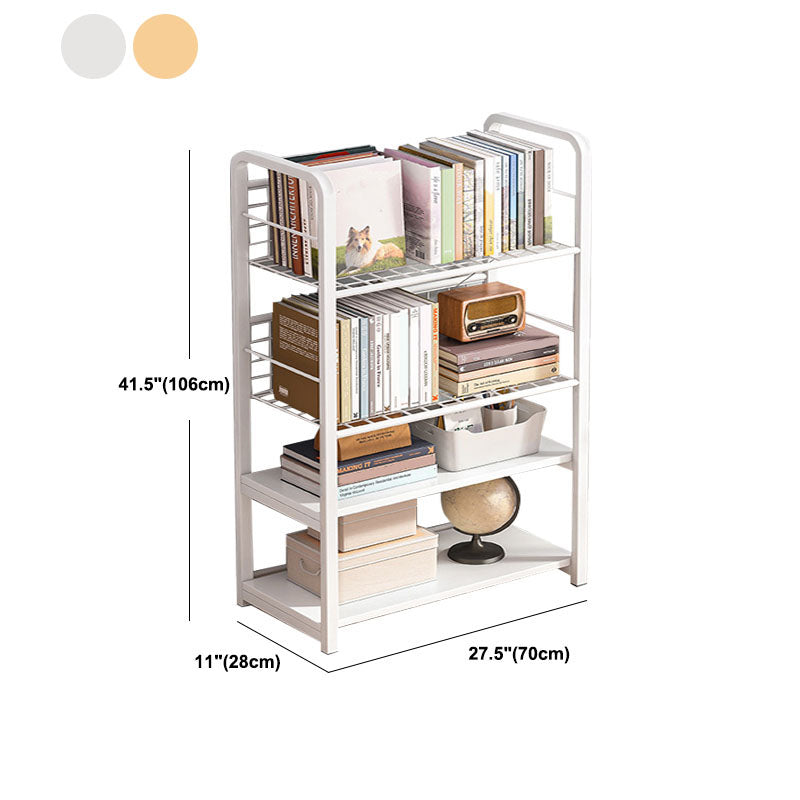 Metal Bookcase Matter Finish Contemporary Etagere Shelf Bookcase