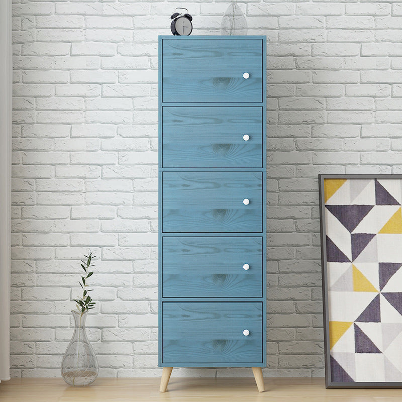 Standard Artificial Wood Bookshelf Modern 9" Wide Closed Back Bookcase