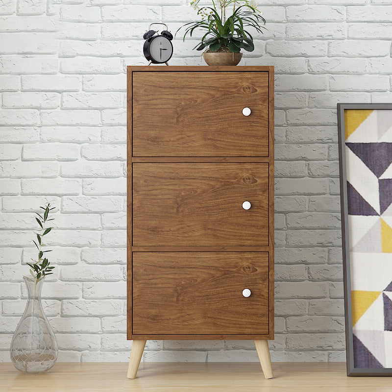 Standard Artificial Wood Bookshelf Modern 9" Wide Closed Back Bookcase