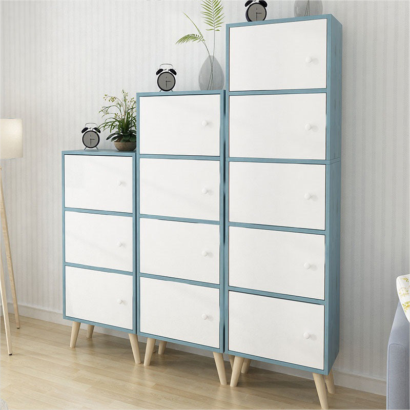 Standard Artificial Wood Bookshelf Modern 9" Wide Closed Back Bookcase