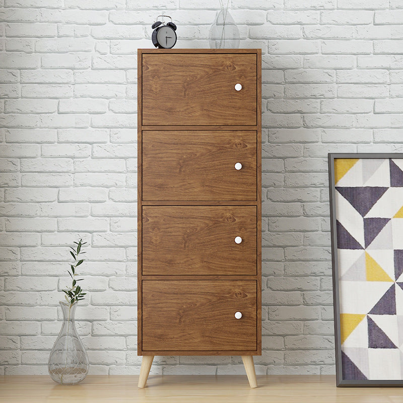 Standard Artificial Wood Bookshelf Modern 9" Wide Closed Back Bookcase