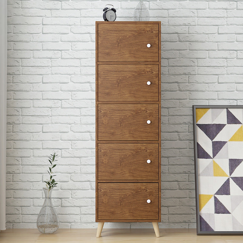 Standard Artificial Wood Bookshelf Modern 9" Wide Closed Back Bookcase