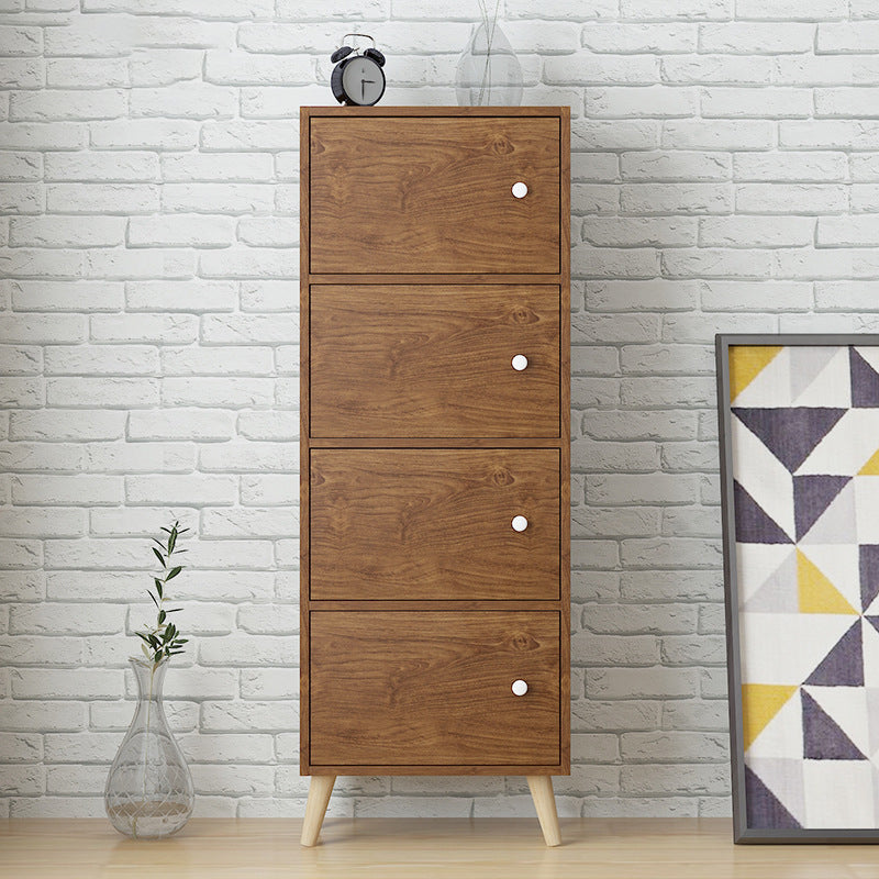 Standard Artificial Wood Bookshelf Modern 9" Wide Closed Back Bookcase