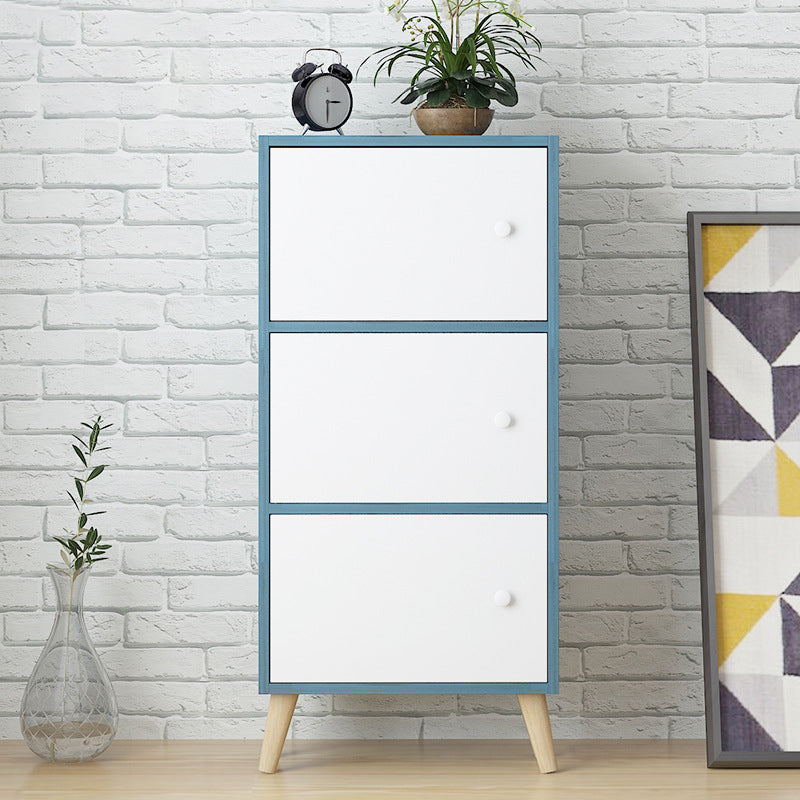 Standard Artificial Wood Bookshelf Modern 9" Wide Closed Back Bookcase