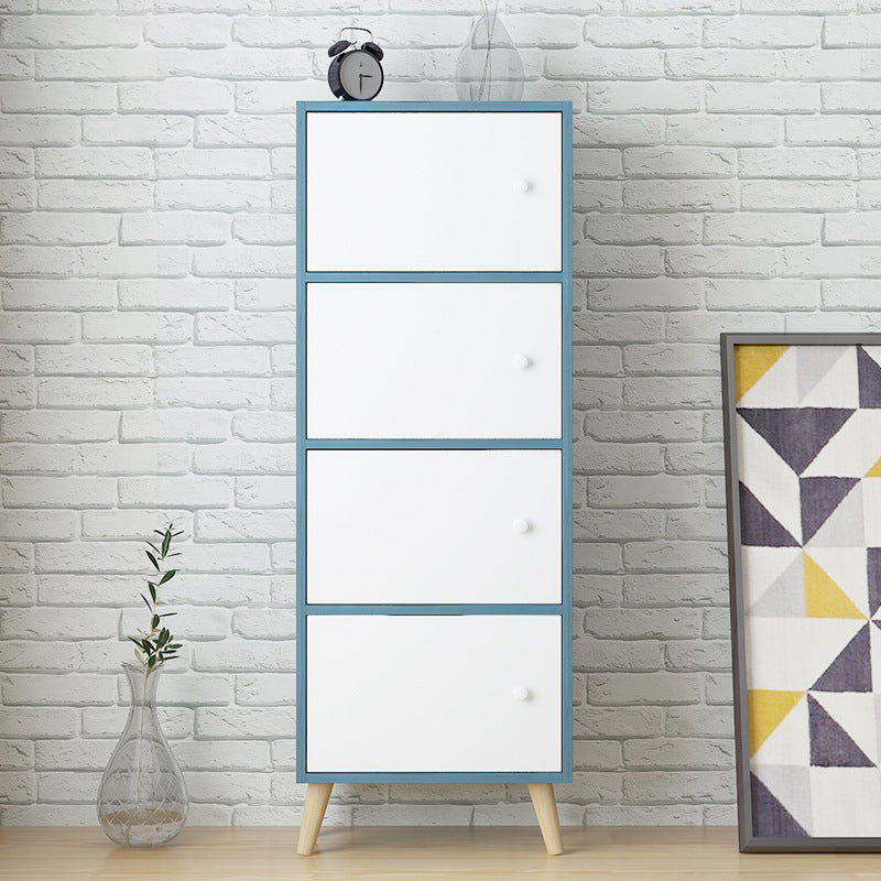 Standard Artificial Wood Bookshelf Modern 9" Wide Closed Back Bookcase