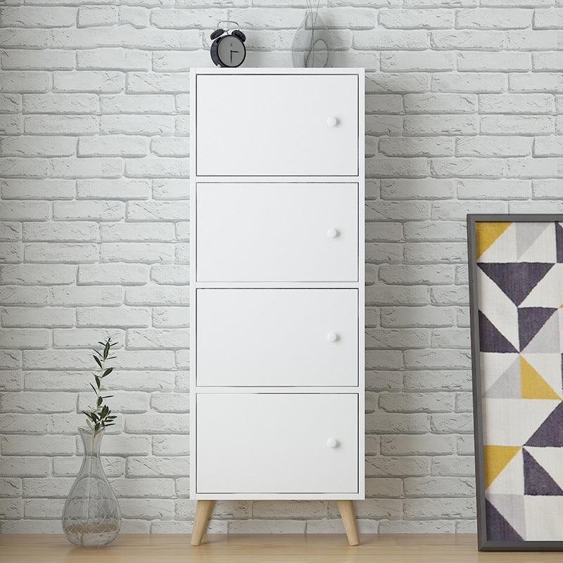 Standard Artificial Wood Bookshelf Modern 9" Wide Closed Back Bookcase