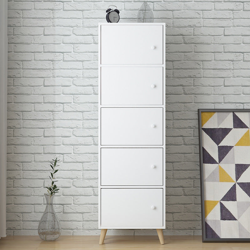 Standard Artificial Wood Bookshelf Modern 9" Wide Closed Back Bookcase