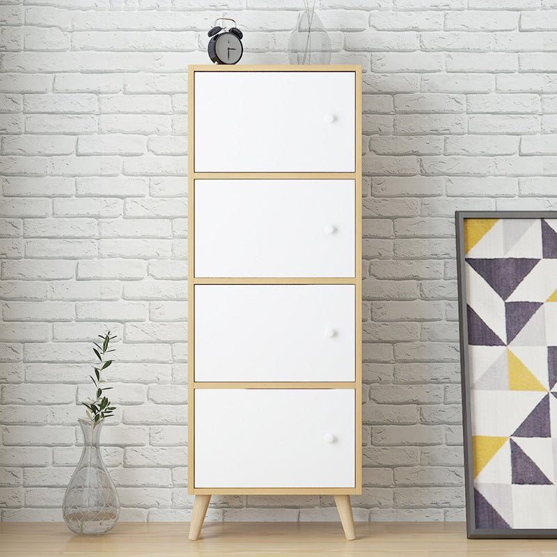 Standard Artificial Wood Bookshelf Modern 9" Wide Closed Back Bookcase