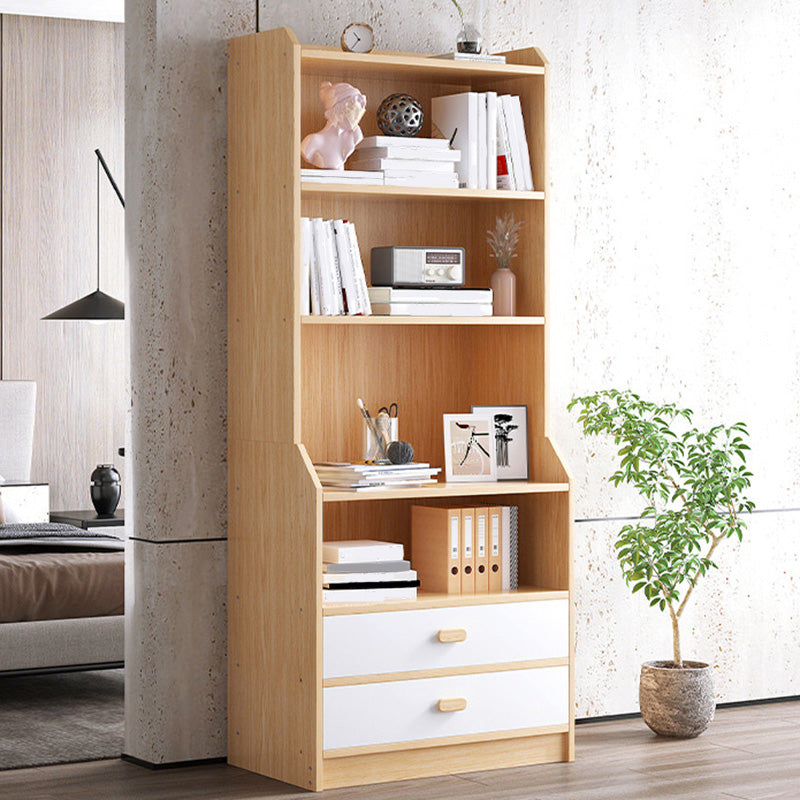 Contemporary Style Standard Bookshelf 11.8-Inch Wide Engineered Wood Bookcase for Home