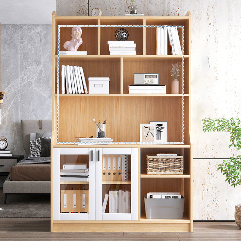 Contemporary Style Standard Bookshelf 11.8-Inch Wide Engineered Wood Bookcase for Home