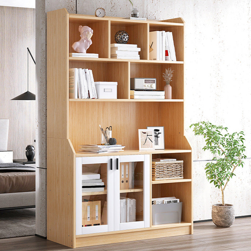 Contemporary Style Standard Bookshelf 11.8-Inch Wide Engineered Wood Bookcase for Home