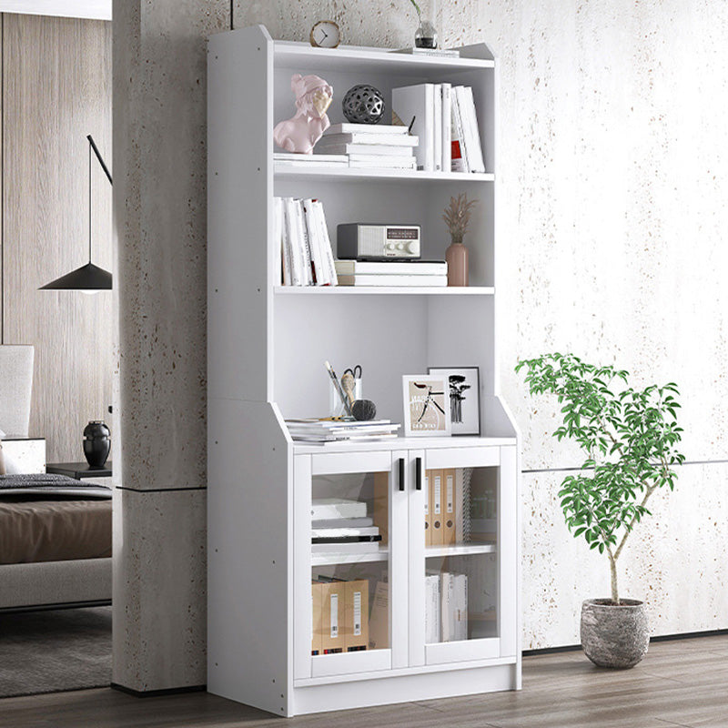 Contemporary Style Standard Bookshelf 11.8-Inch Wide Engineered Wood Bookcase for Home