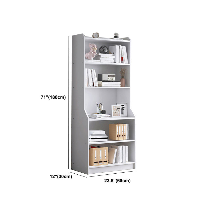 Contemporary Style Standard Bookshelf 11.8-Inch Wide Engineered Wood Bookcase for Home