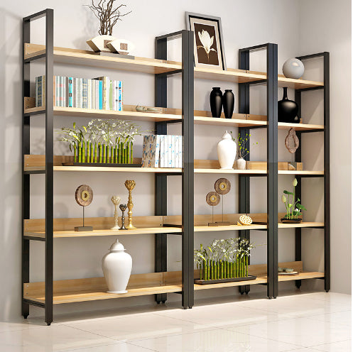 Modern Engineered Bookcase Natural Etagere Bookshelf for Any Room