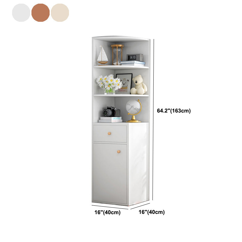 Closed Back Multi Layer Bookshelf Engineered Wood Modern Shelf Bookcase for Living Room