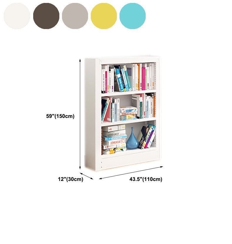 Open Metal Bookshelf Nordic Style Simple Rectangular Bookcase