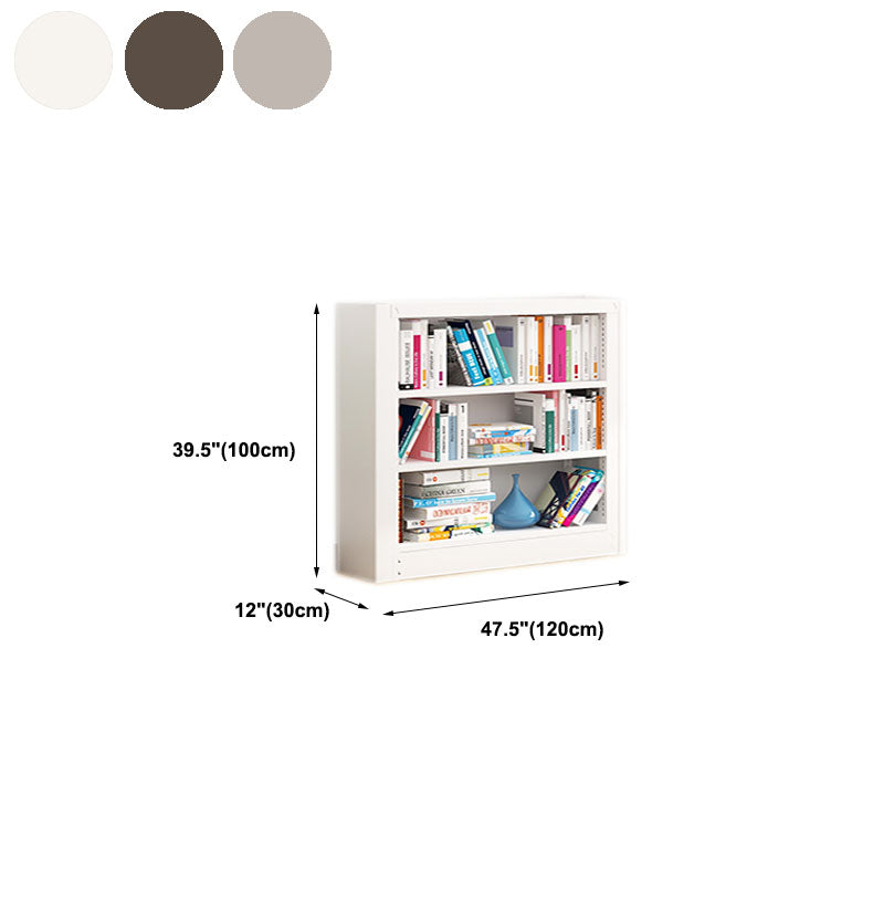 Open Metal Bookshelf Nordic Style Simple Rectangular Bookcase