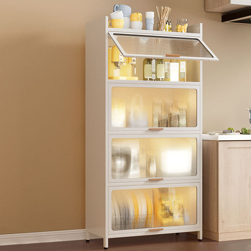 Closed Bookshelf Modern Metal Bookshelf Home Living Room Bookcase with Doors