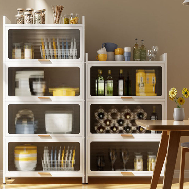 Closed Bookshelf Modern Metal Bookshelf Home Living Room Bookcase with Doors