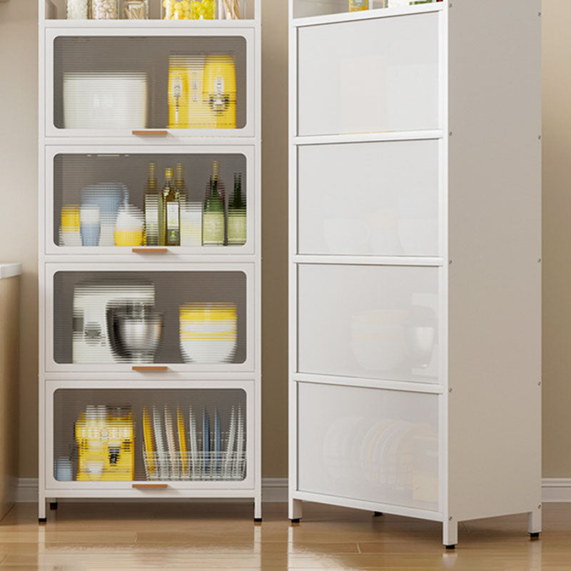 Closed Bookshelf Modern Metal Bookshelf Home Living Room Bookcase with Doors