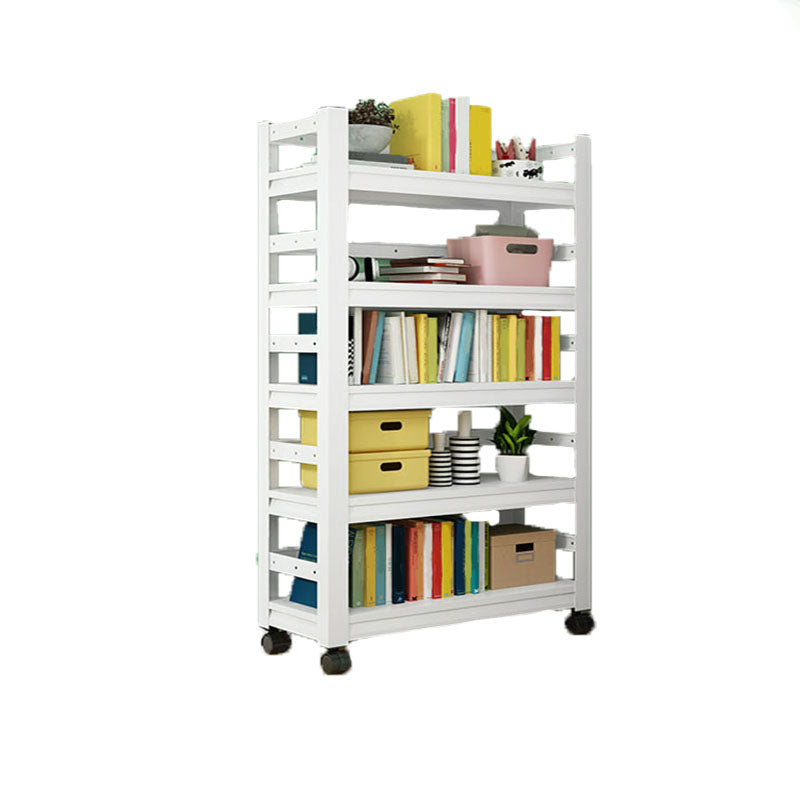 Open Bookshelf Modern Metal Home Study Living Room Removable Bookcase