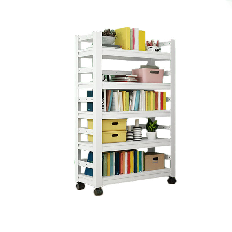 Open Bookshelf Modern Metal Home Study Living Room Removable Bookcase