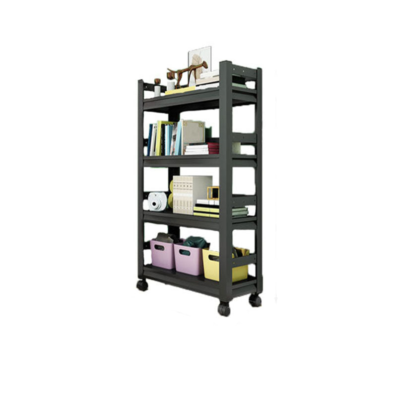 Open Bookshelf Modern Metal Home Study Living Room Removable Bookcase