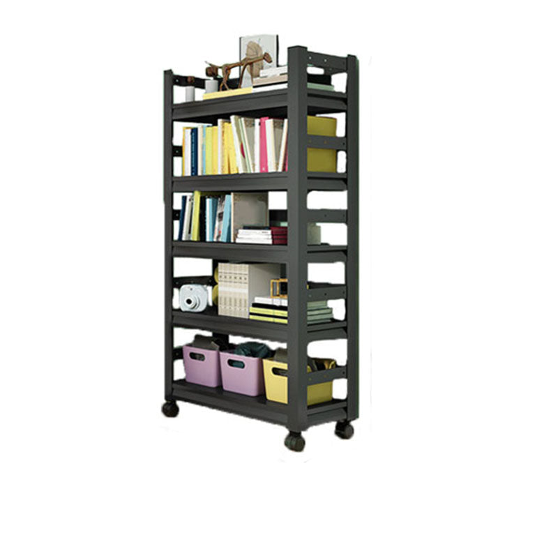 Open Bookshelf Modern Metal Home Study Living Room Removable Bookcase