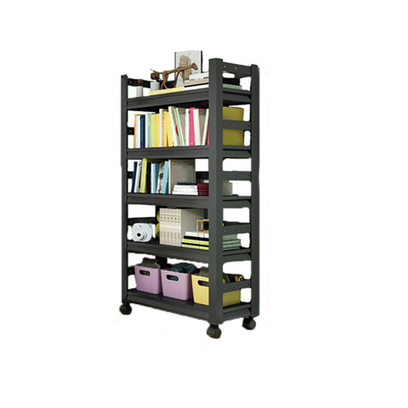 Open Bookshelf Modern Metal Home Study Living Room Removable Bookcase