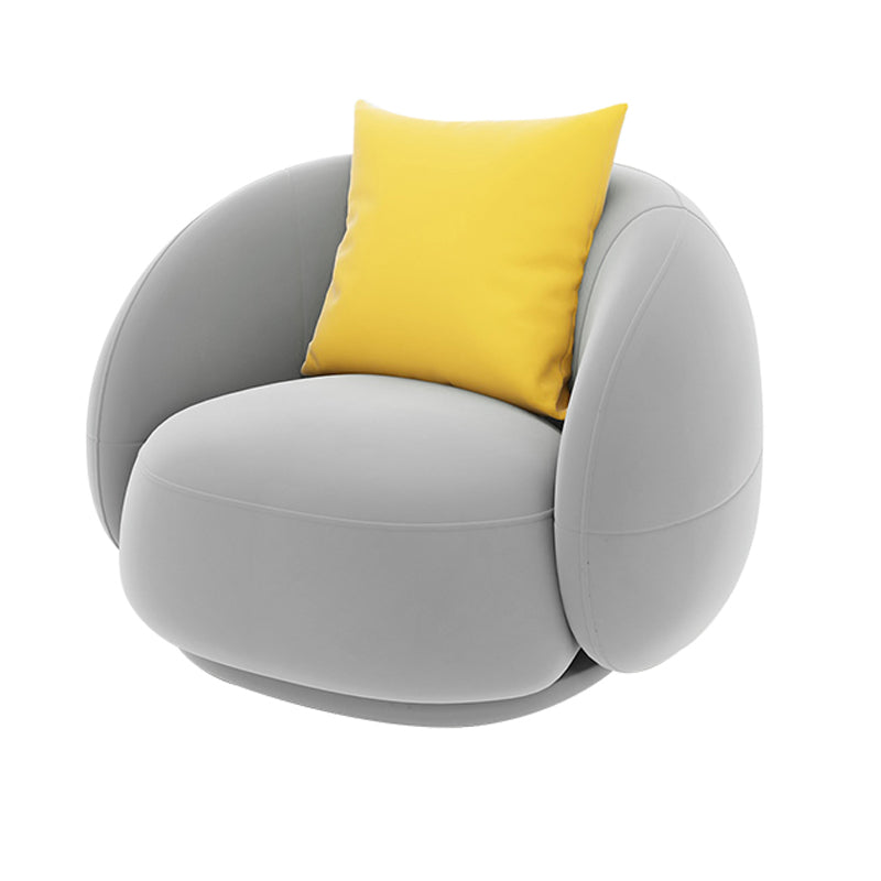 27.55 Inch Tall Contemporary Curved Sofa Armless Sofa for Living Room