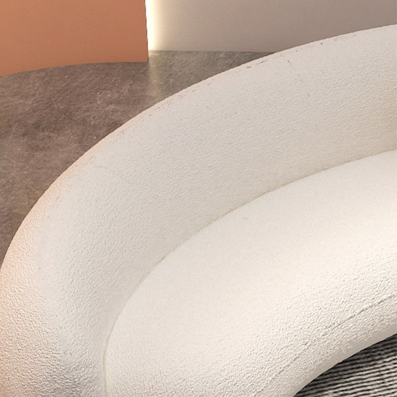27.55 Inch Tall Contemporary Curved Sofa Armless Sofa for Living Room