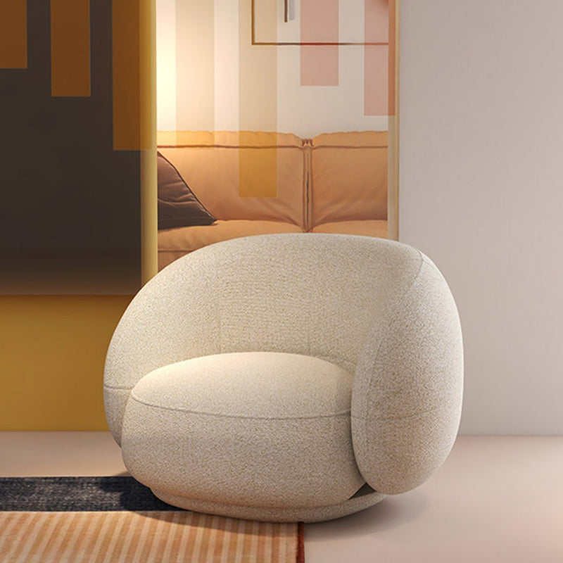 27.55 Inch Tall Contemporary Curved Sofa Armless Sofa for Living Room