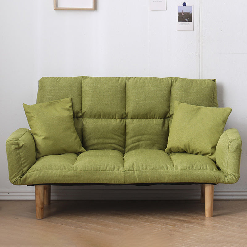 Contemporary Biscuit Back Square Arm Linen with Storage Seating