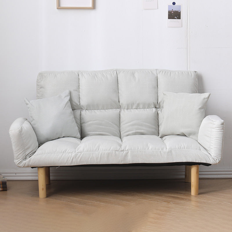 Contemporary Biscuit Back Square Arm Linen with Storage Seating