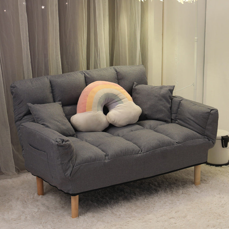 Contemporary Biscuit Back Square Arm Linen with Storage Seating