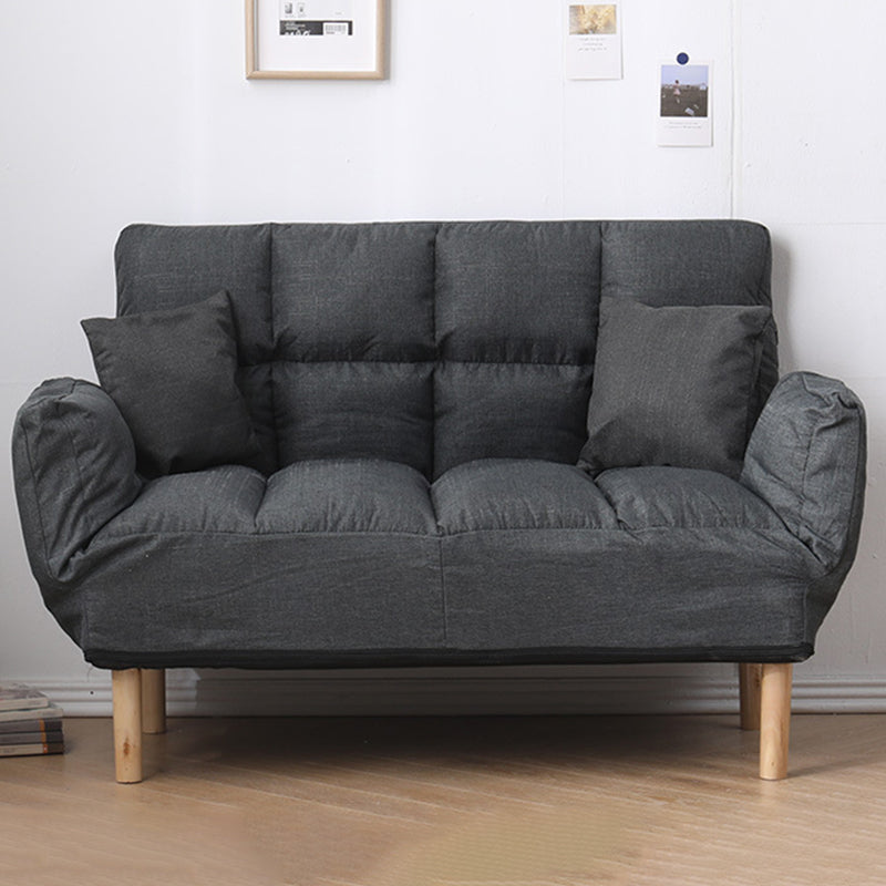 Contemporary Biscuit Back Square Arm Linen with Storage Seating
