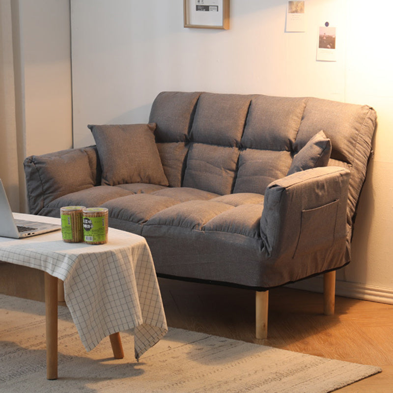 Contemporary Biscuit Back Square Arm Linen with Storage Seating