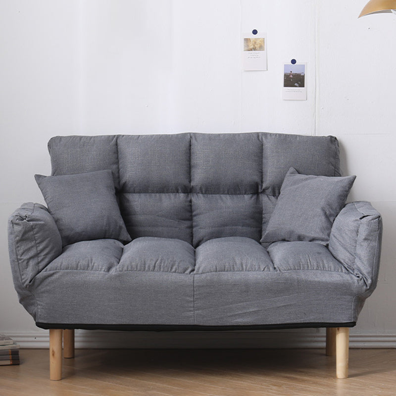Contemporary Biscuit Back Square Arm Linen with Storage Seating