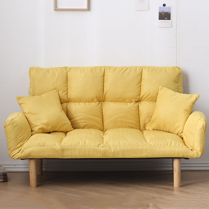 Contemporary Biscuit Back Square Arm Linen with Storage Seating