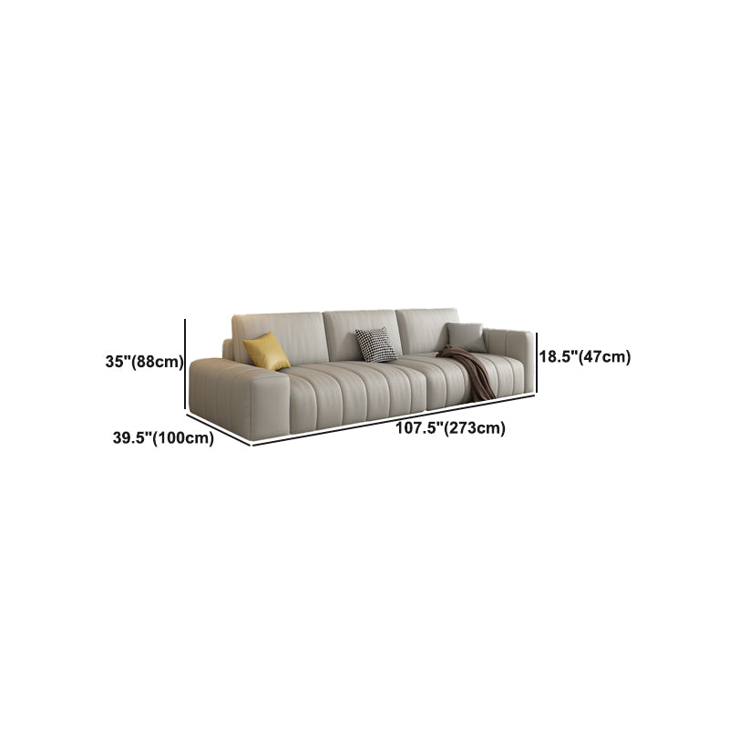 Scandinavian Stain-Resistant for Living Room Square Arm Sofa & Chaise