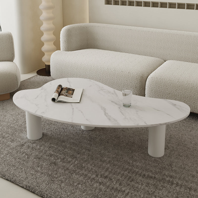 3 Legs Coffee Table Minimalist Slate Coffee Table for Living Room