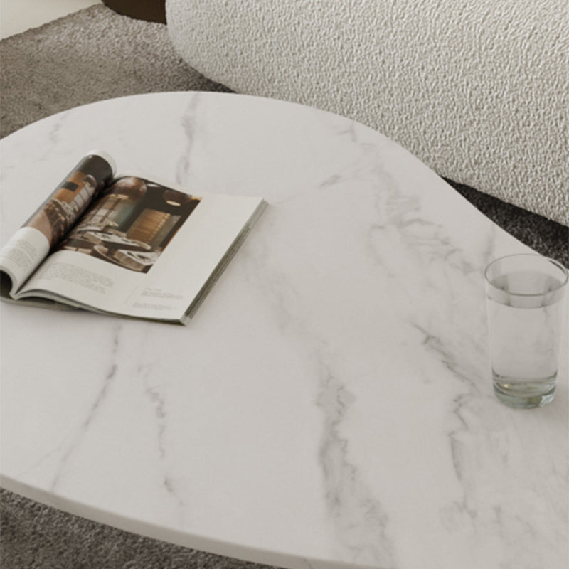 3 Legs Coffee Table Minimalist Slate Coffee Table for Living Room
